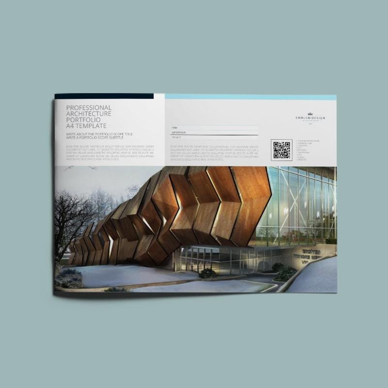 architecture portfolio template free